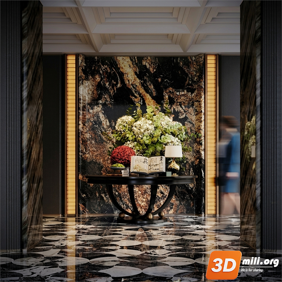 Lobby Decoration Skp Files 
